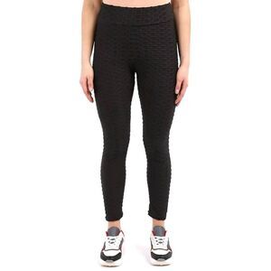 Homerun Bootylicious Leggings For Women Size Large L Solid Black Yoga Workout